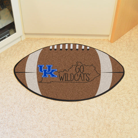 Kentucky Wildcats Southern Style Football Rug - 20.5in. x 32.5in.