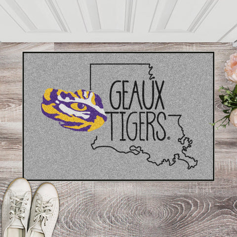 LSU Tigers Southern Style Starter Mat Accent Rug - 19in. x 30in.