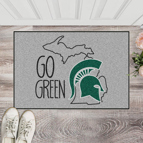 Michigan State Spartans Southern Style Starter Mat Accent Rug - 19in. x 30in.