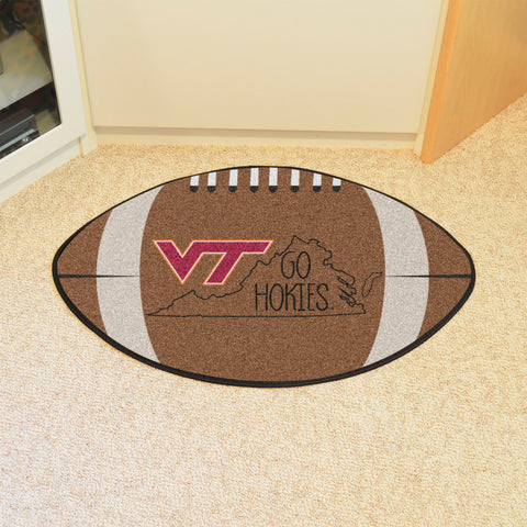 Virginia Tech Hokies Southern Style Football Rug - 20.5in. x 32.5in.