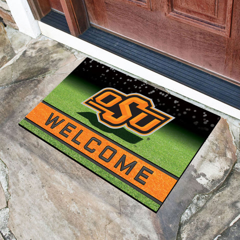 Oklahoma State Cowboys Rubber Door Mat - 18in. x 30in.