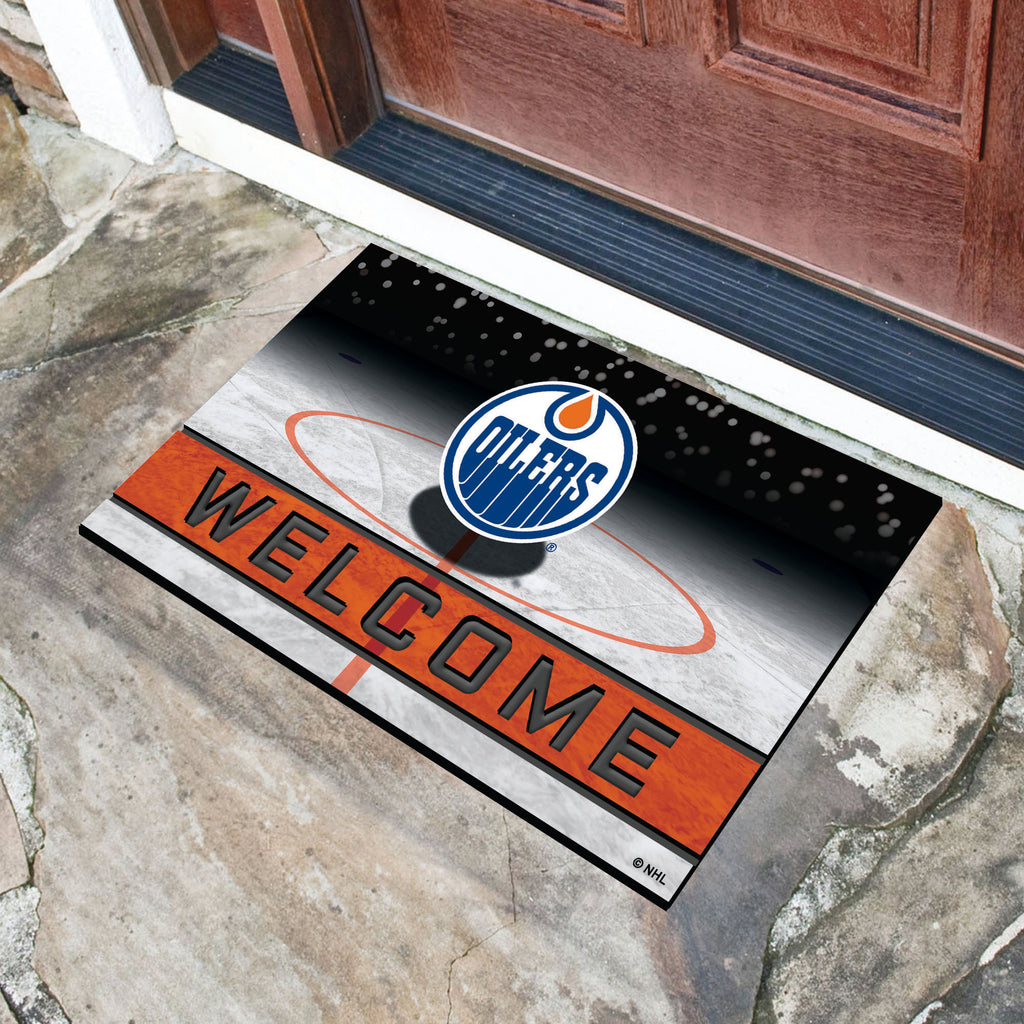 Edmonton Oilers Rubber Door Mat - 18in. x 30in.