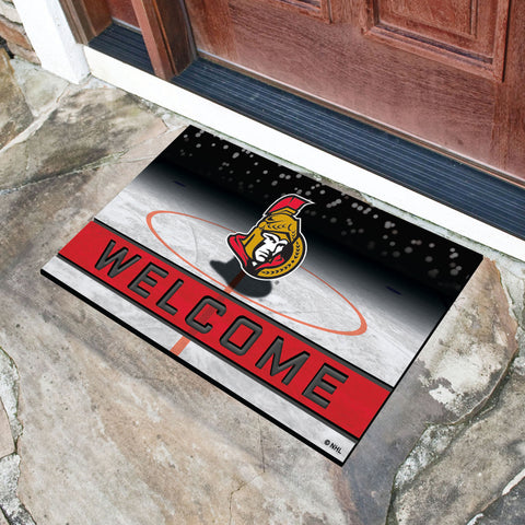 Ottawa Senators Rubber Door Mat - 18in. x 30in.