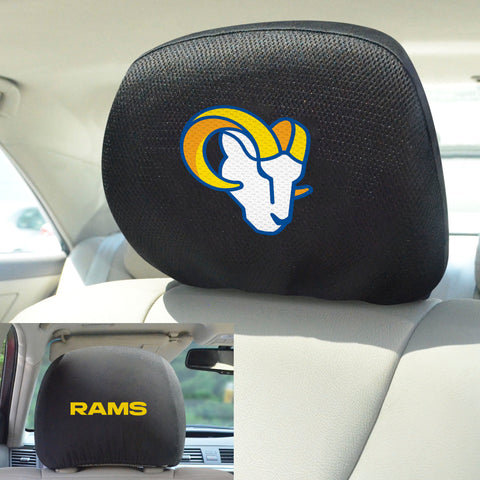 Los Angeles Rams Embroidered Head Rest Cover Set - 2 Pieces