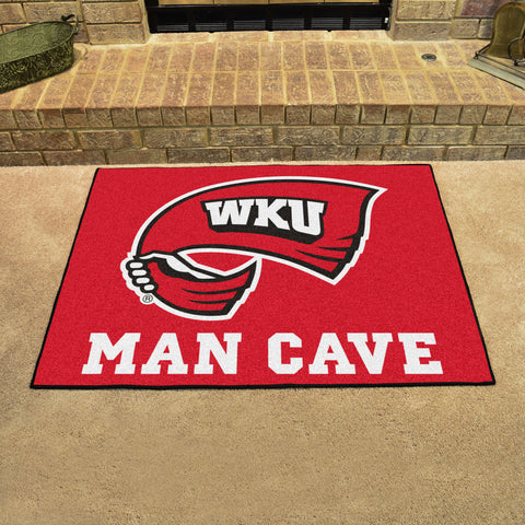 Western Kentucky Hilltoppers Man Cave All-Star Rug - 34 in. x 42.5 in.