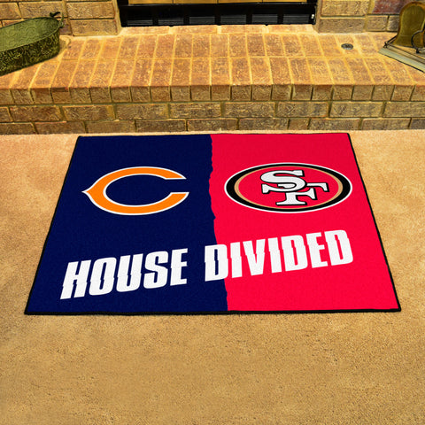 House Divided - Bears / 49ers Rug 34 in. x 42.5 in.