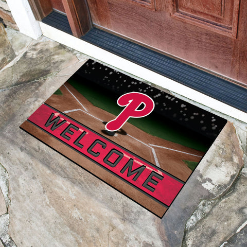 Philadelphia Phillies Rubber Door Mat - 18in. x 30in.