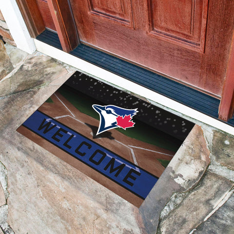 Toronto Blue Jays Rubber Door Mat - 18in. x 30in.