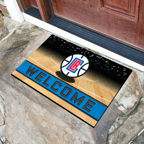 Los Angeles Clippers Rubber Door Mat - 18in. x 30in.