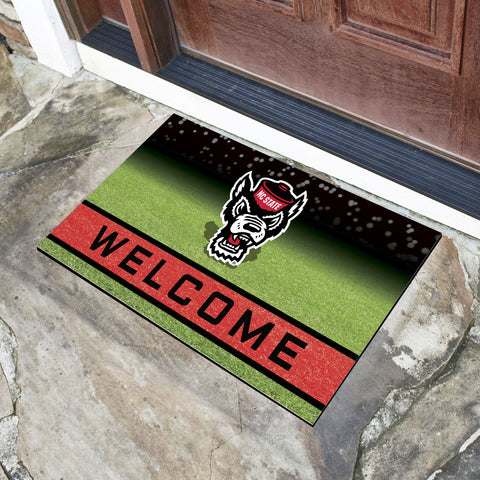 NC State Wolfpack Rubber Door Mat - 18in. x 30in.