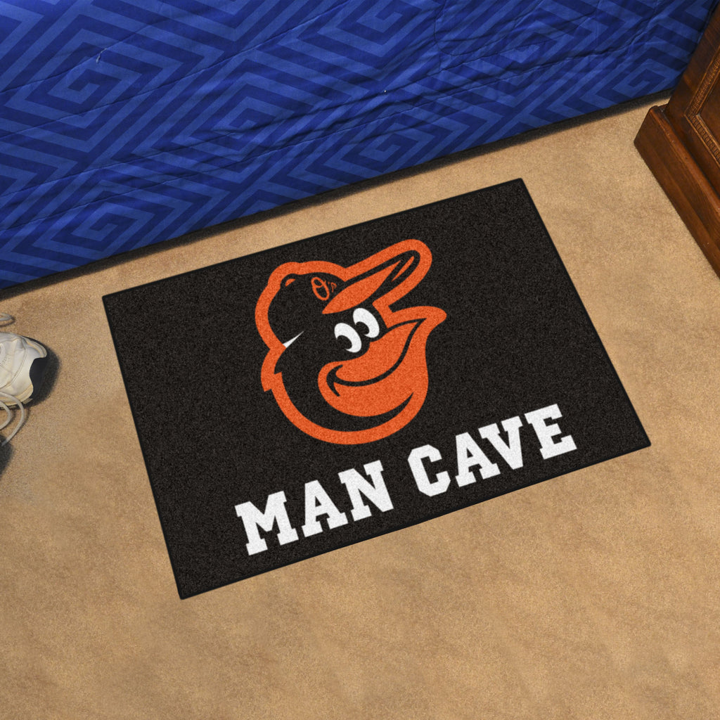Baltimore Orioles Man Cave Starter Mat Accent Rug - 19in. x 30in.