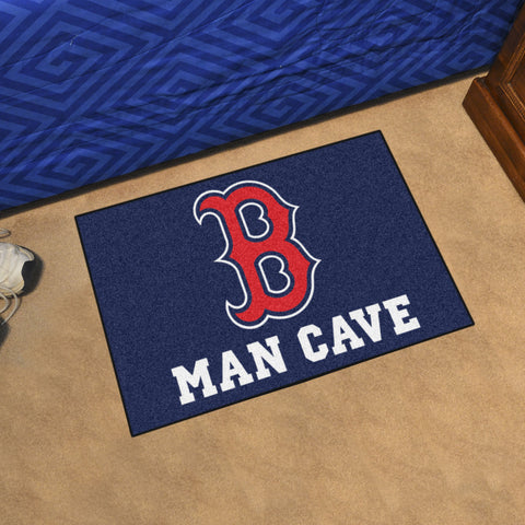 Boston Red Sox Man Cave Starter Mat Accent Rug - 19in. x 30in.