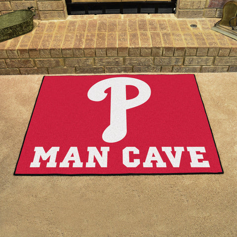 Philadelphia Phillies Man Cave All-Star Rug - 34 in. x 42.5 in.