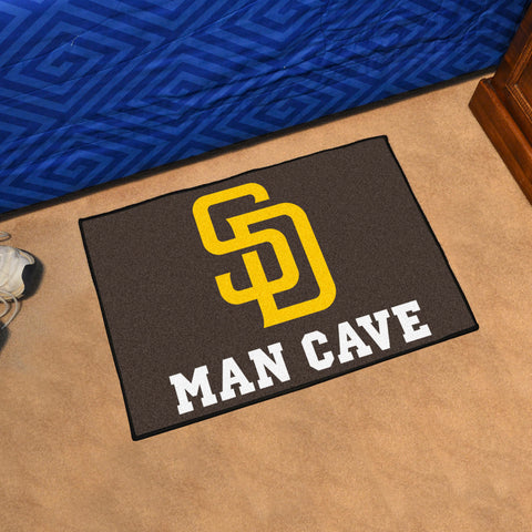 San Diego Padres Man Cave Starter Mat Accent Rug - 19in. x 30in.