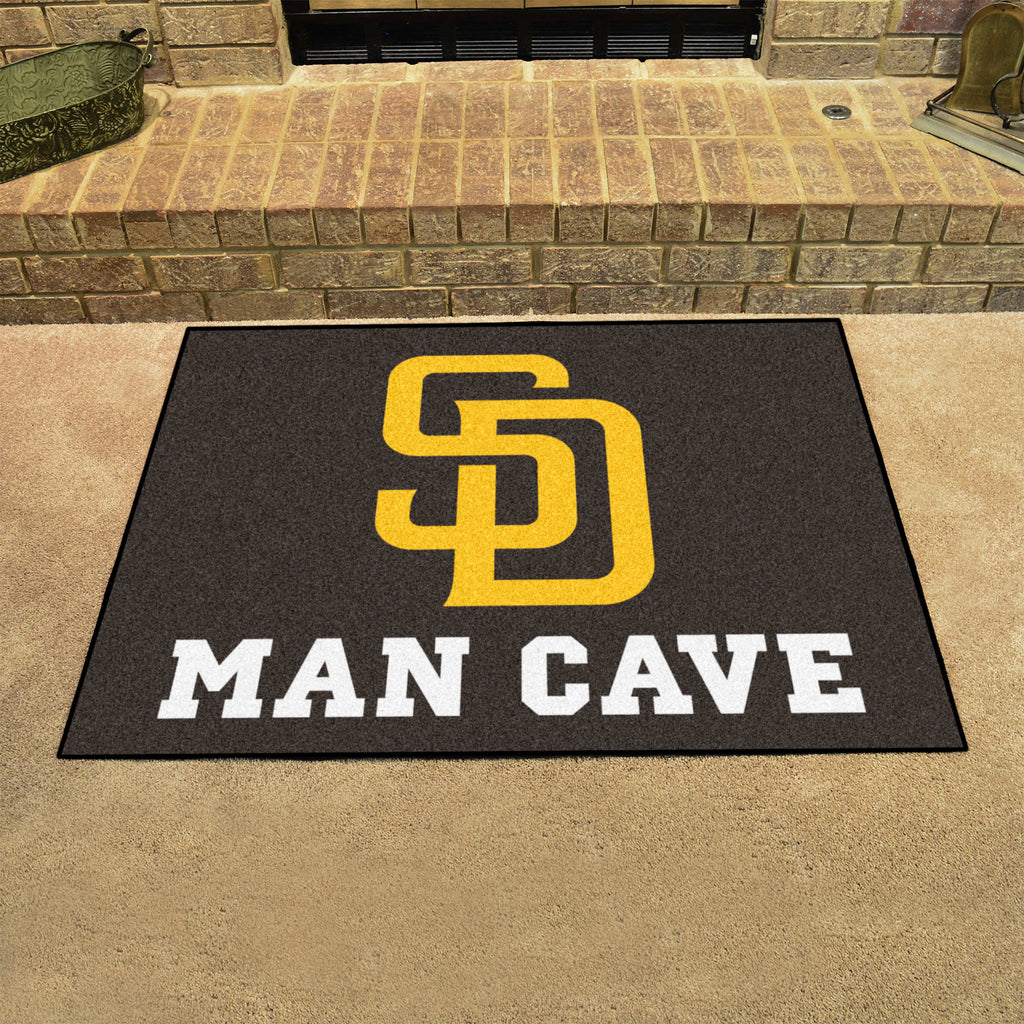 San Diego Padres Man Cave All-Star Rug - 34 in. x 42.5 in.