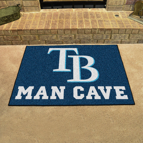 Tampa Bay Rays Man Cave All-Star Rug - 34 in. x 42.5 in.