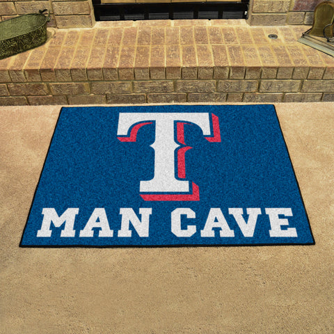 Texas Rangers Man Cave All-Star Rug - 34 in. x 42.5 in.