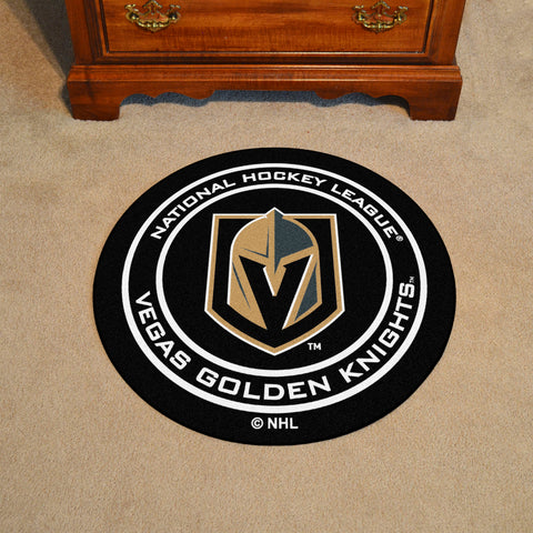 Vegas Golden Knights Hockey Puck Rug - 27in. Diameter