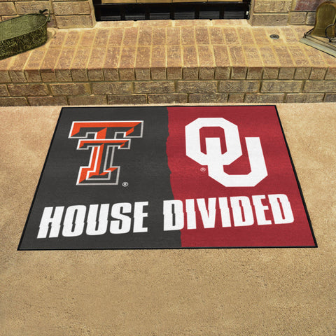 House Divided - Texas Tech / Oklahoma Rug 34 in. x 42.5 in.