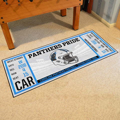 Carolina Panthers Ticket Runner Rug - 30in. x 72in.