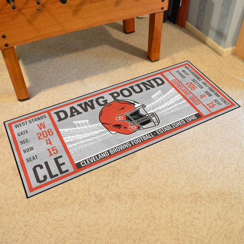 Cleveland Browns Ticket Runner Rug - 30in. x 72in.