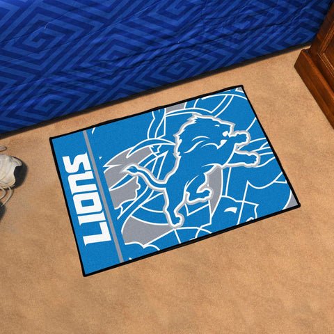 Detroit Lions Starter Mat XFIT Design - 19in x 30in Accent Rug