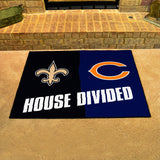 NFL House Divided - Saints / Bears Rug 34 in. x 42.5 in.