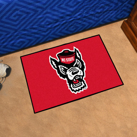 NC State Wolfpack Starter Mat Accent Rug - 19in. x 30in., Wolf Logo