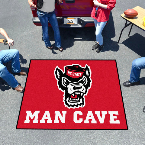 NC State Wolfpack Man Cave Tailgater Rug - 5ft. x 6ft., Wolf Logo