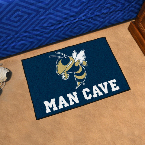 Georgia Tech Yellow Jackets Man Cave Starter Mat Accent Rug - 19in. x 30in., Buzz