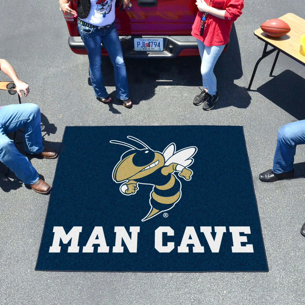 Georgia Tech Yellow Jackets Man Cave Tailgater Rug - 5ft. x 6ft., Buzz