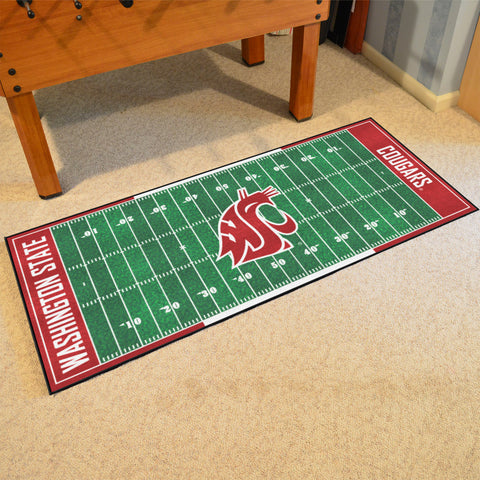 Washington State Cougars Field Runner Mat - 30in. x 72in.
