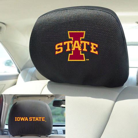 Iowa State Cyclones Embroidered Head Rest Cover Set - 2 Pieces