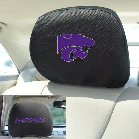 Kansas State Wildcats Embroidered Head Rest Cover Set - 2 Pieces