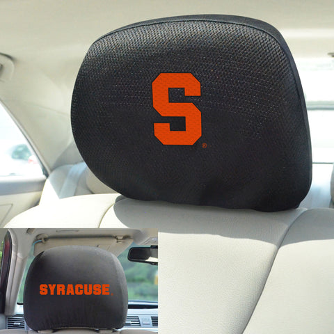 Syracuse Orange Embroidered Head Rest Cover Set - 2 Pieces