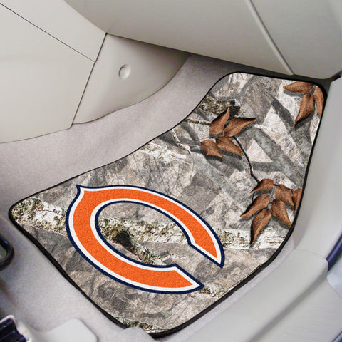Chicago Bears Camo Front Carpet Car Mat Set - 2 Pieces