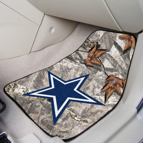 Dallas Cowboys Camo Front Carpet Car Mat Set - 2 Pieces