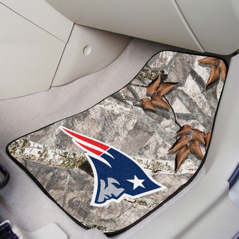 New England Patriots Camo Front Carpet Car Mat Set - 2 Pieces