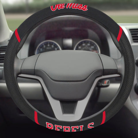 Ole Miss Rebels Embroidered Steering Wheel Cover