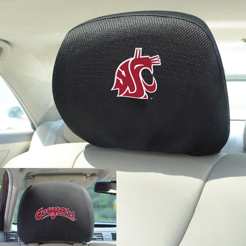 Washington State Cougars Embroidered Head Rest Cover Set - 2 Pieces