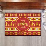 Iowa State Cyclones Holiday Sweater Starter Mat Accent Rug - 19in. x 30in.