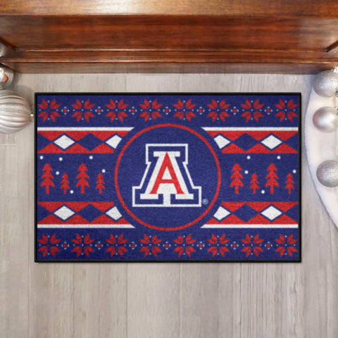 Arizona Wildcats Holiday Sweater Starter Mat Accent Rug - 19in. x 30in.