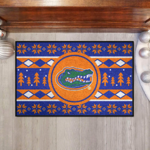 Florida Gators Holiday Sweater Starter Mat Accent Rug - 19in. x 30in.
