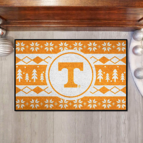 Tennessee Volunteers Holiday Sweater Starter Mat Accent Rug - 19in. x 30in.