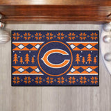 Chicago Bears Holiday Sweater Starter Mat Accent Rug - 19in. x 30in.