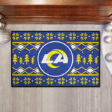 Los Angeles Rams Holiday Sweater Starter Mat Accent Rug - 19in. x 30in.