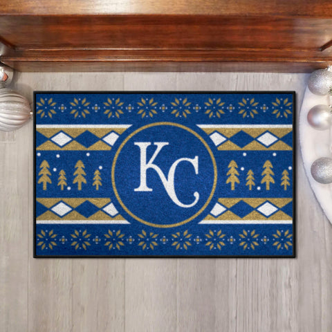Kansas City Royals Holiday Sweater Starter Mat Accent Rug - 19in. x 30in.