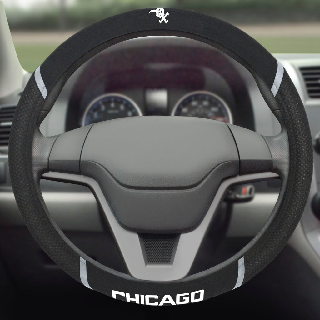 Chicago White Sox Embroidered Steering Wheel Cover
