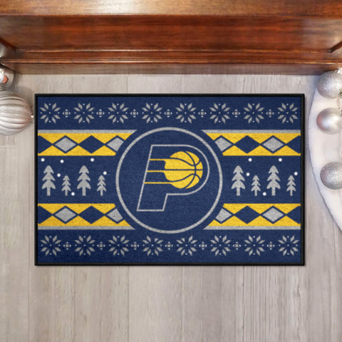 Indiana Pacers Holiday Sweater Starter Mat Accent Rug - 19in. x 30in.
