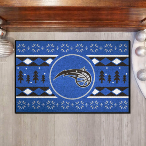 Orlando Magic Holiday Sweater Starter Mat Accent Rug - 19in. x 30in.